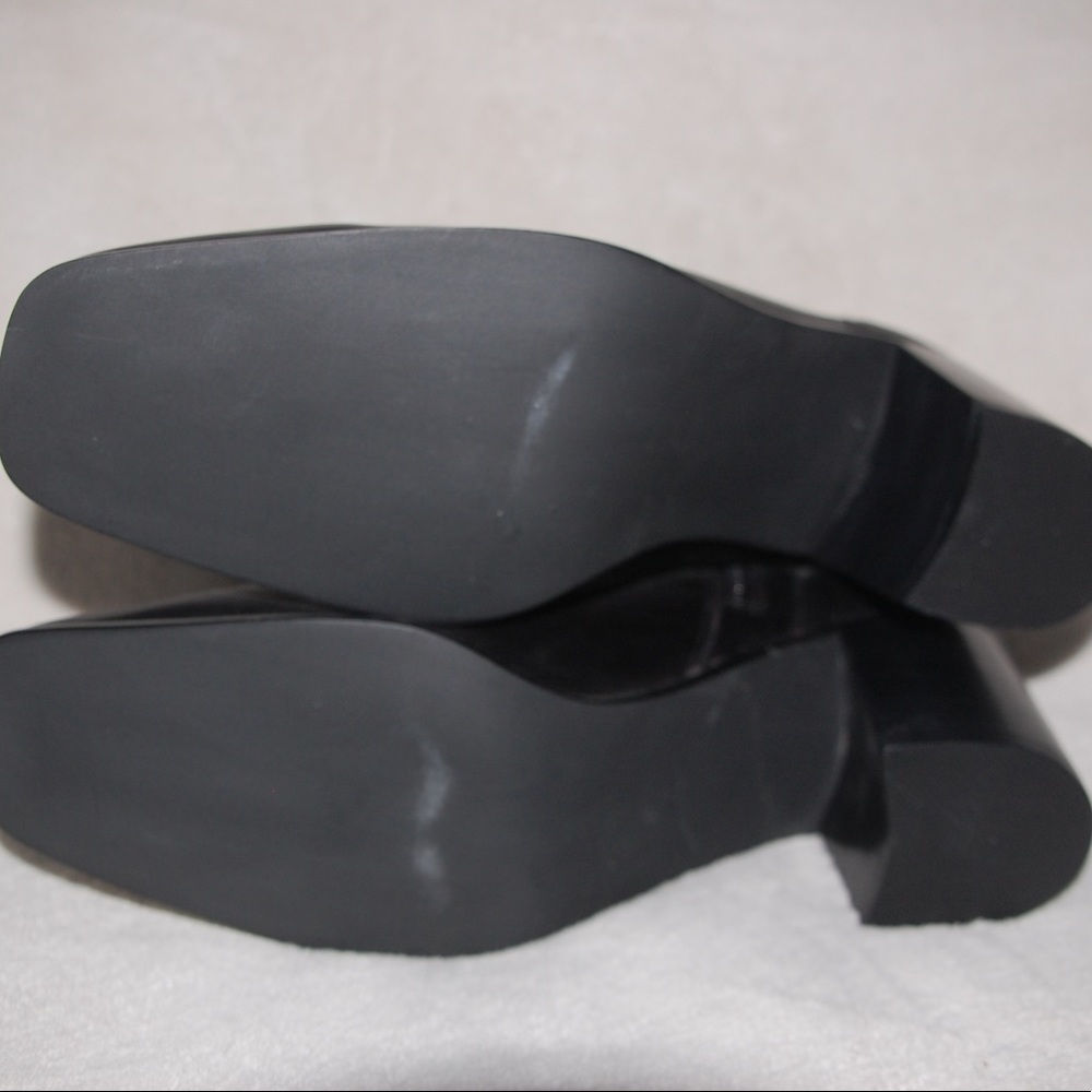 Black leather ankle boots, 11M, never worn. - Picture 4 of 5